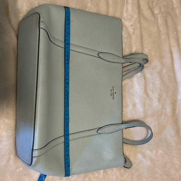 Kate Spade Light Blue/Teal Tote Bag with Structured Design - Picture 9 of 10